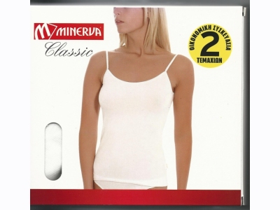 SHIRT FOR WOMEN WITH  THIN RAND MINERVA 92201  DOUBLE PACK [MINERVA 92201]